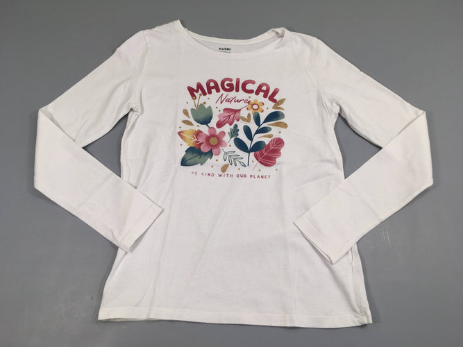 T-shirt m.l blanc Magical, moins cher chez Petit Kiwi