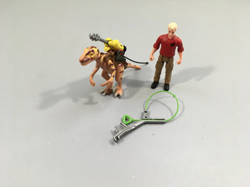 Dinosaure guerrier (8cm) + Figurine