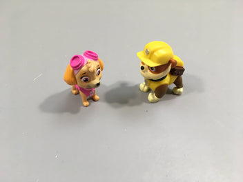 2Figurines Paw Patrol Ruben et Stella