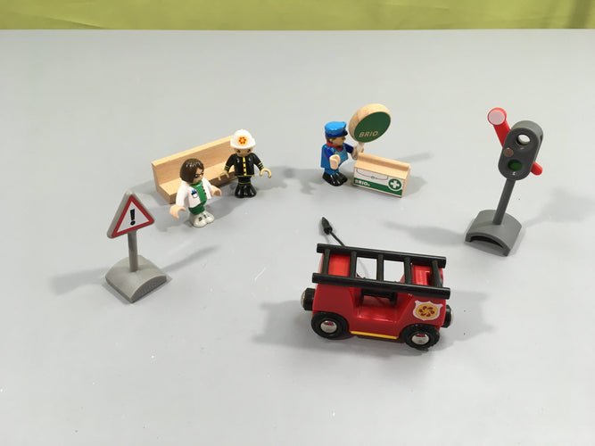 Brio Ensemble véhicule et personnages de secours, moins cher chez Petit Kiwi