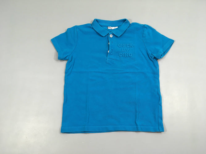 Polo m.c bleu Check-Légèrement délavé, moins cher chez Petit Kiwi