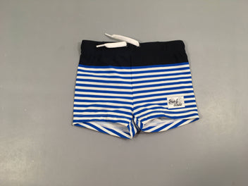 Maillot boxer rayé bleu