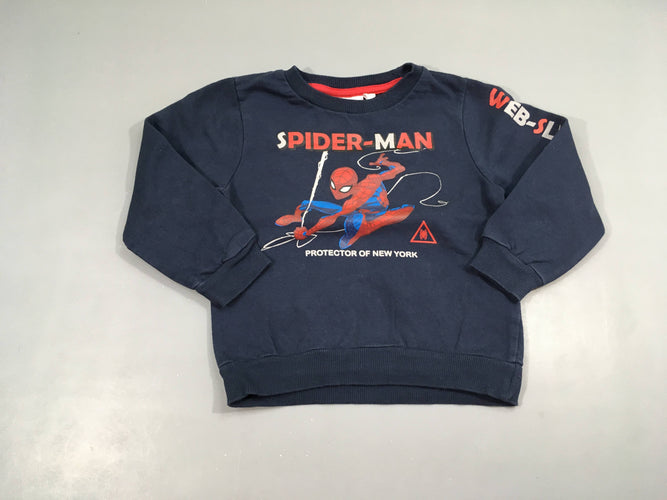 Sweat bleu marine Spider-Man, moins cher chez Petit Kiwi