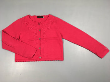 Gilet fuchsia texturé-Taché arrière manche