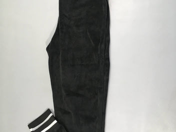 Pantalon velours noir taille et chevilles élastiques