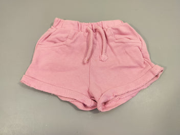 Short  rose clair 90% coton 10%  polyester