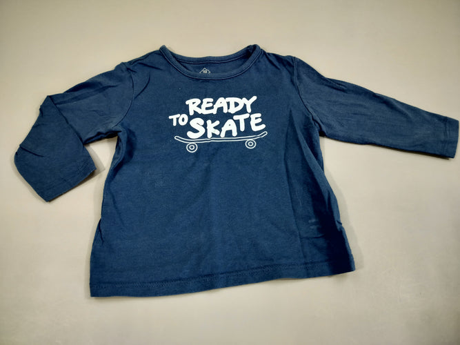 T-shirt m.l bleu"Ready to skate", moins cher chez Petit Kiwi
