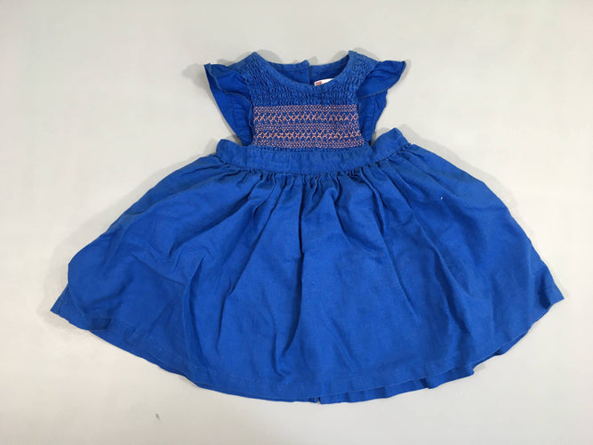 Robe m.c 55% lin bleu + bloomer, moins cher chez Petit Kiwi