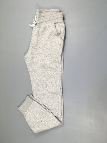 Pantalon de jogging gris chiné, bouloché, moins cher chez Petit Kiwi