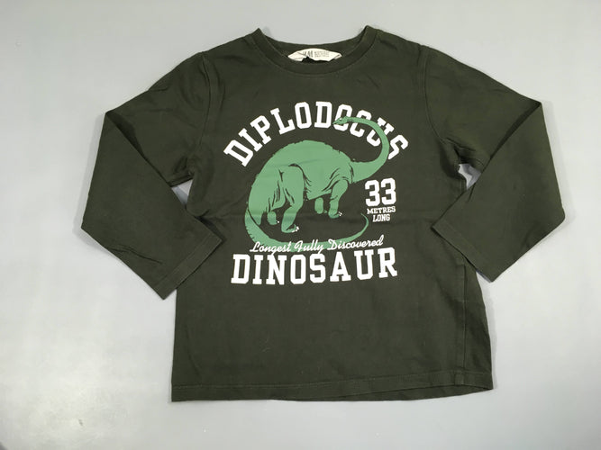 T-shirt m.l kaki foncé Diplodocus, moins cher chez Petit Kiwi