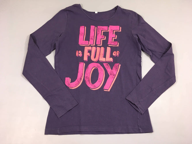 T-shirt m.l violet Life, moins cher chez Petit Kiwi