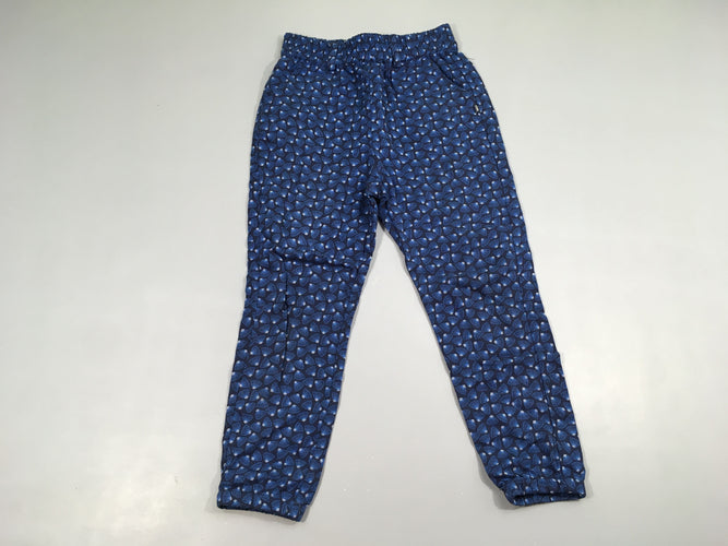 Pantalon fluide bleu foncé coquilles St -acques, moins cher chez Petit Kiwi