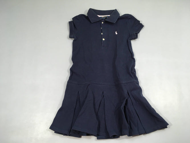 Robe polo m.c bleu marine, moins cher chez Petit Kiwi