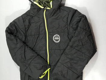 Veste de ski réversible zippée noire à capuche Wed'ze