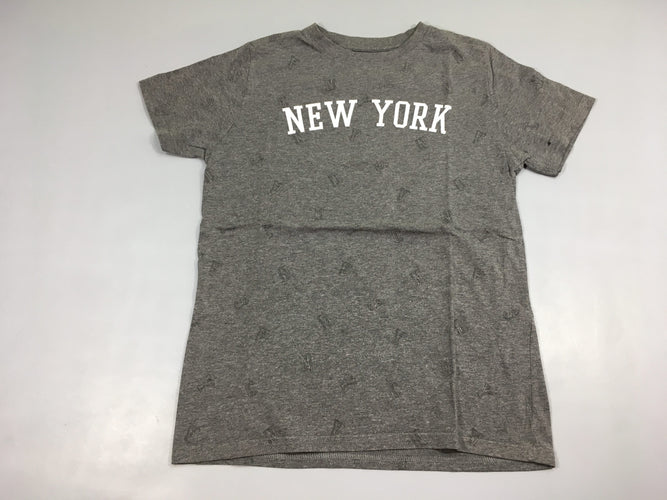 T-shirt m.c gris chiné new york, moins cher chez Petit Kiwi