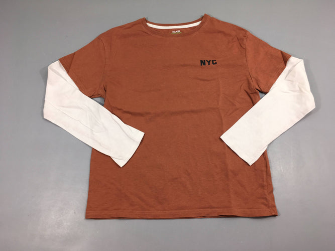 T-shirt m.l brun NYC, moins cher chez Petit Kiwi