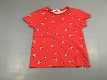 T-shirt m.c rouge fleuri