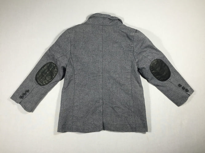 Veste de costume gris - motif points de Hongrie, moins cher chez Petit Kiwi