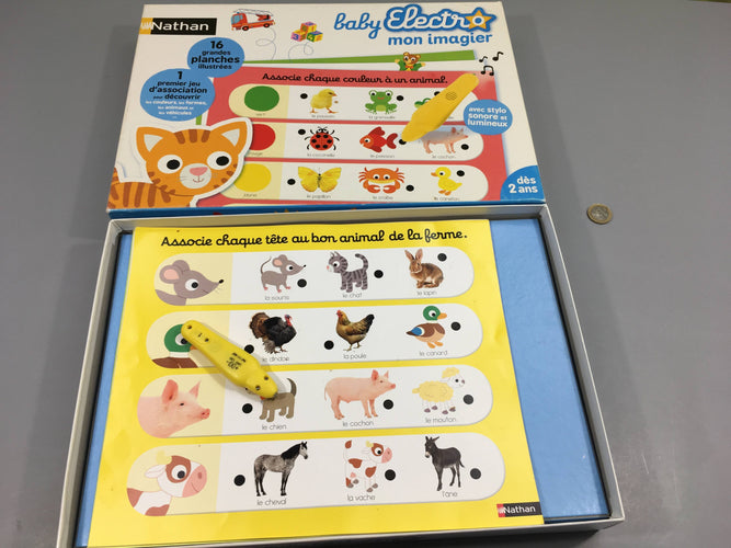 Baby Electro Mon imagier-Fonctionne-Complet +2a, moins cher chez Petit Kiwi