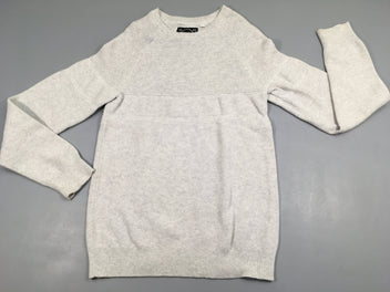 Pull gris texturé haut