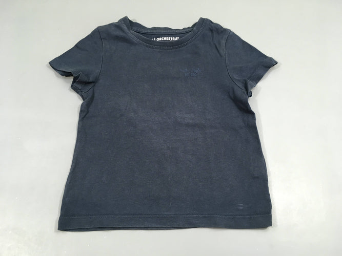 T-shirt m.c bleu foncé, moins cher chez Petit Kiwi