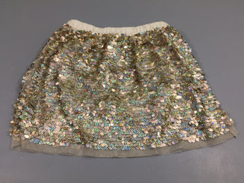 Jupe tulle sequins dorés