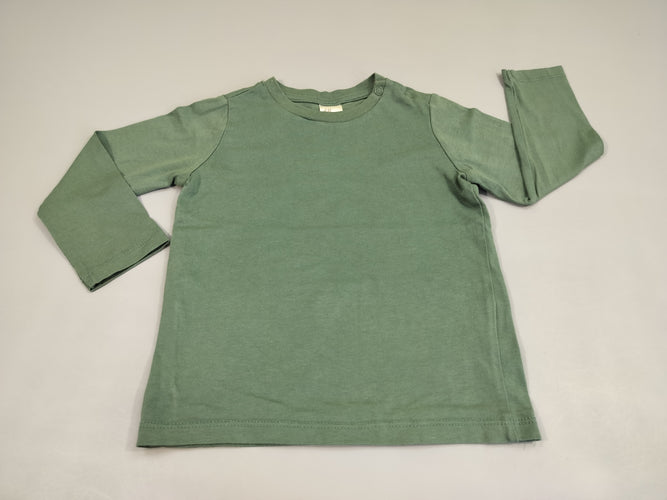 T-shirt m.l vert, moins cher chez Petit Kiwi