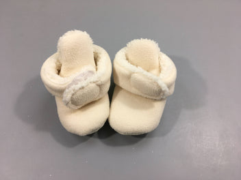 Chaussons polar fourrés blancs