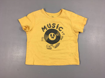 T-shirt m.c jaune Music