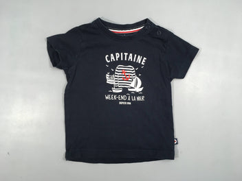 T-shirt m.c bleu marine capitaine