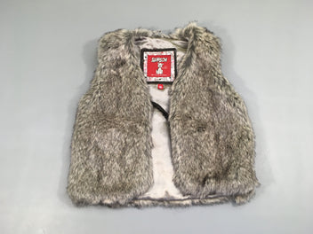 Gilet berger fausse fourrure grise Samson