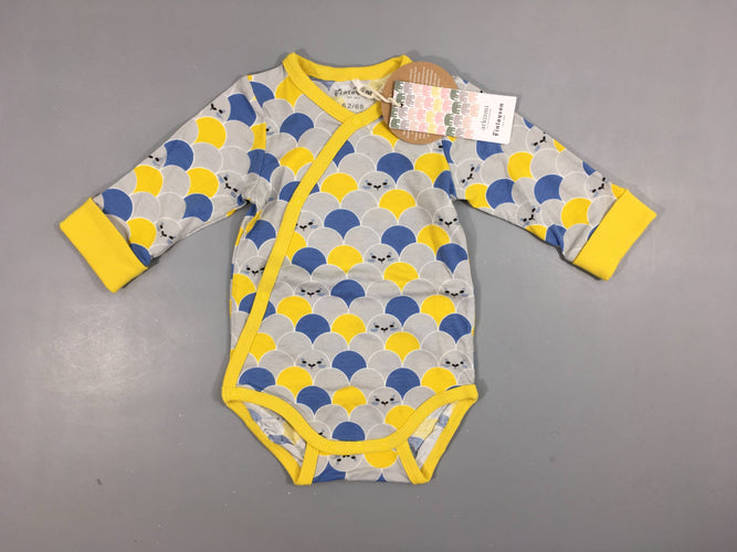 NEUF Body ml jaune motifs, Finlayson, moins cher chez Petit Kiwi