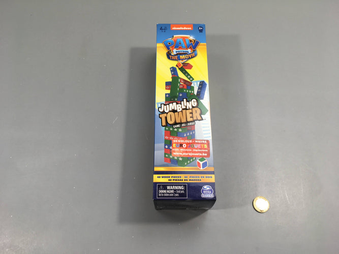 Complet Paw patrol jumbling tower, 3+, moins cher chez Petit Kiwi