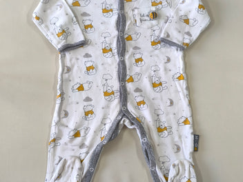 Pyjama jersey blanc Winnie l'ourson 