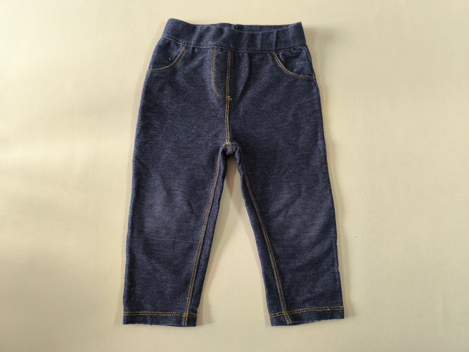 Jegging bleu couture brune, moins cher chez Petit Kiwi