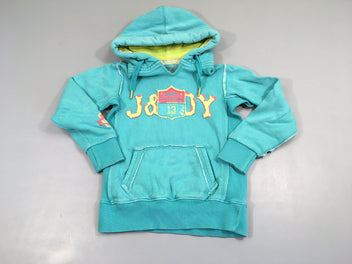 Sweat turquoise à capuche J&joy