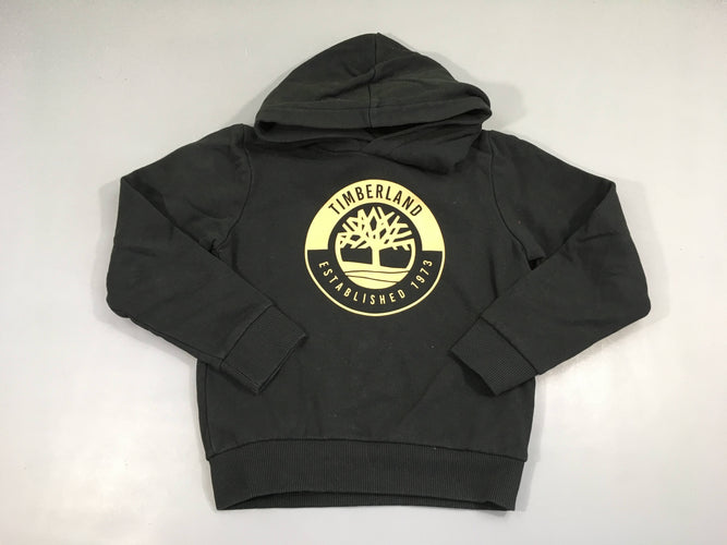 Sweat noir à capuche timberland, 80% coton 20% polyester, moins cher chez Petit Kiwi