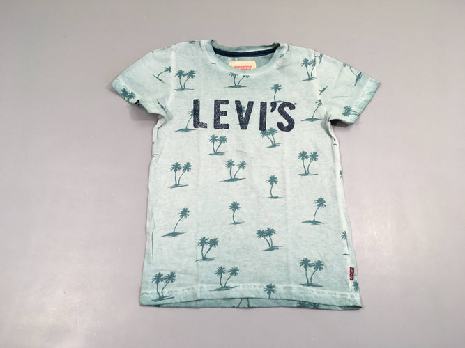 T-shirt m.c bleu effet délavé palmiers Levi's, moins cher chez Petit Kiwi