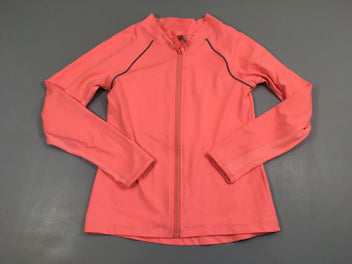 Gilet de sport zippé rose néon