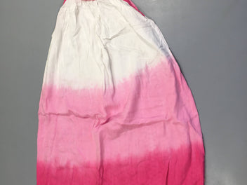 Robe fines bretelles blanc/rose tie&dye