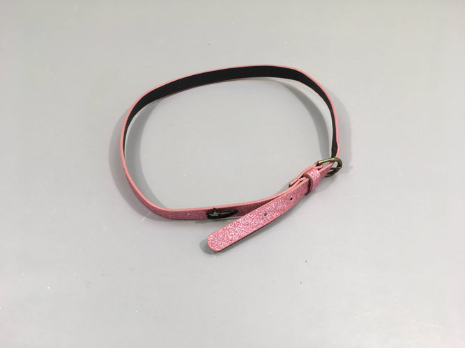 Ceinture pailletée rose, moins cher chez Petit Kiwi