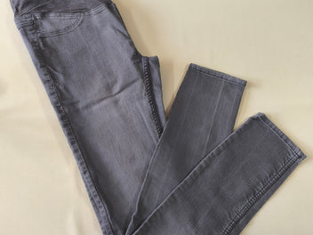 Jeans slim de grossesse gris foncé