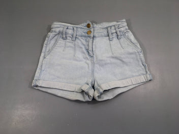 Short en jean clair revers