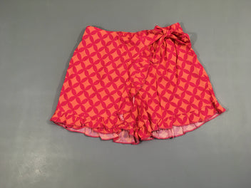 Short léger orange motifs à nouer