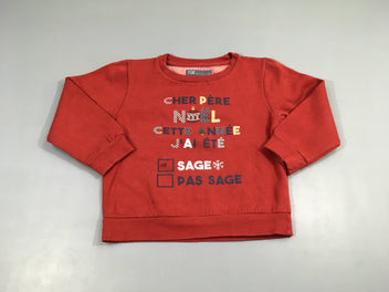 Sweat rouge Cher père Noël