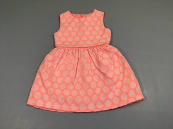 Robe s.m rose néon pois