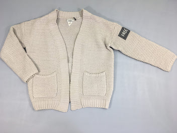 Gilet mailles beige