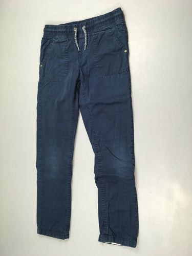 Pantalon bleu marine doublé jersey (intérieur bouloché), moins cher chez Petit Kiwi