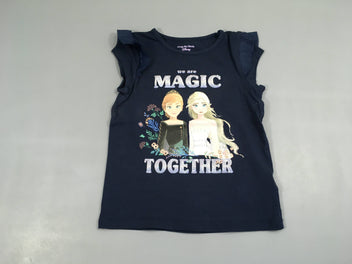 T-shirt s.m bleu foncé Frozen Magic