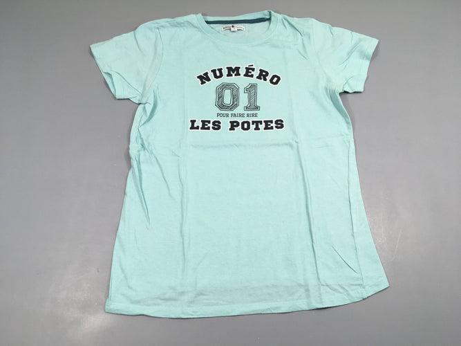 T-shirt m.c bleu 01, légèrement bouloché, moins cher chez Petit Kiwi